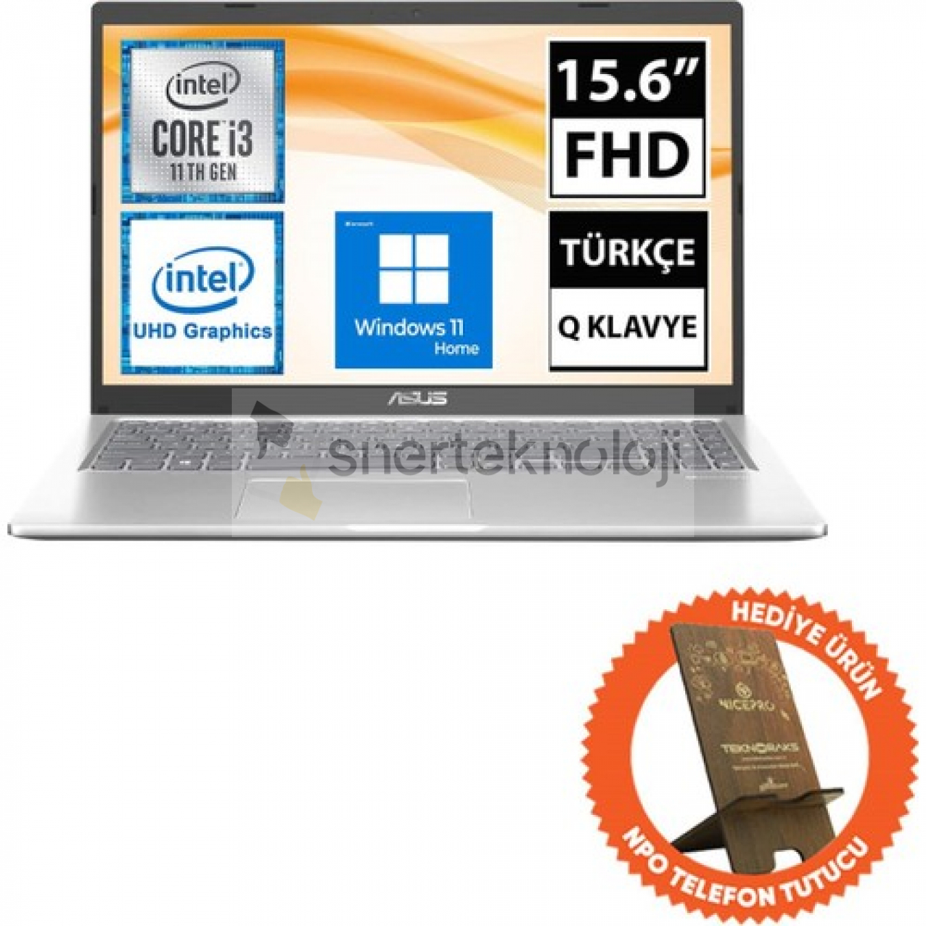 Asus X515EA-BQ967W05 I3-1115G4 12GB 512SSD 15.6" Fullhd W11H Taşınabilir Bilgisayar