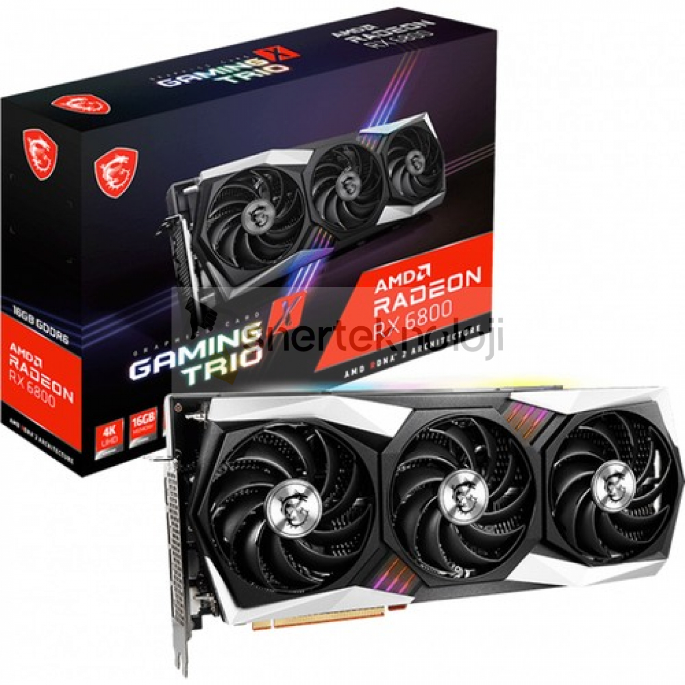 MSI VGA Radeon RX 6800 Gaming X Trio OC 16GB 256Bit GDDR6 PCI-Express 4.0 Ekran Kartı (Kutusu açık ürün)